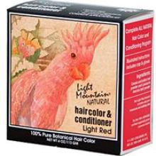 Light Mountain, Natural Hair Color & Conditioner - Light Red